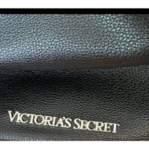 VICTORIA SECRET Faux Leather Black Backpack Fringe‎ Purse SEXY Boho Bag MSRP $85